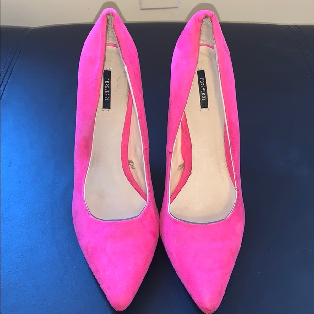 Forever 21 Pointy Pink Heels